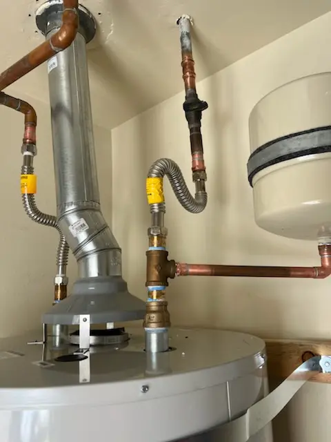 Water heater installation and plumbing repair in Moister Tract